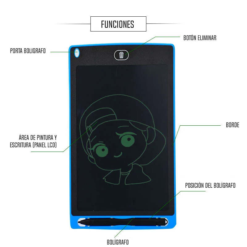 Miniatura 2 de Tablero De Dibujo Electrónico Para Niños